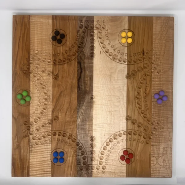 TOCK GAME BOARD WITH TOCK PLAYING CARDS - 6 PLAYERS (#627)