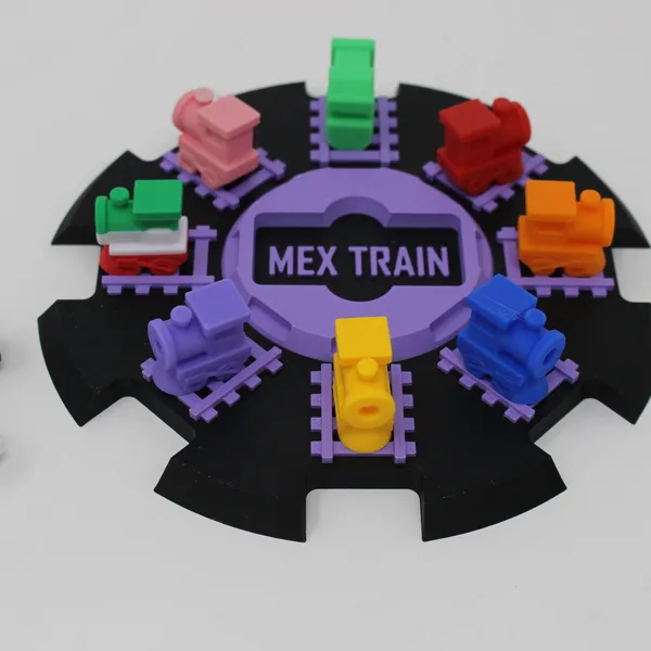 Mexican Train Station (Black and Lavendar) - # M101
